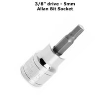 Load image into Gallery viewer, 3//8&quot; Drive 5mm Allan Hex Bit Socket Tool for Mercedes Brake Set Screw
