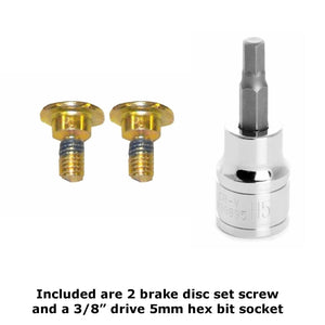 2 Brake Disc Mounting Lock Set Screw with Loctite Includes Tool 1981-03 Mercedes