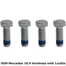 Load image into Gallery viewer, 4 X Caliper Mounting Screw Bolt with Loctite 12 X 1.5 X 35 10.9 1990-17 Mercedes
