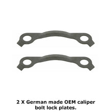 Load image into Gallery viewer, 2 X Front Wheel Brake Caliper Mounting Bolt Locking Lock Plate 1963-76 Mercedes
