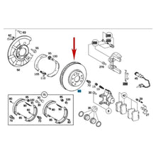 Load image into Gallery viewer, 2 X German Balo Rear Brake Disc Rotor 2001-02 Mercedes CL55 S55 AMG CL600 S600
