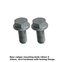 Load image into Gallery viewer, 2 X Rear Brake Caliper Mounting Screw Bolt with Locking Flange 1984-11 Mercedes
