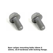 Load image into Gallery viewer, 2 X Rear Brake Caliper Mounting Screw Bolt with Locking Flange 1984-11 Mercedes
