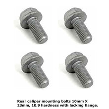 Load image into Gallery viewer, 4 X Rear Brake Caliper Mounting Screw Bolt with Locking Flange 1984-11 Mercedes
