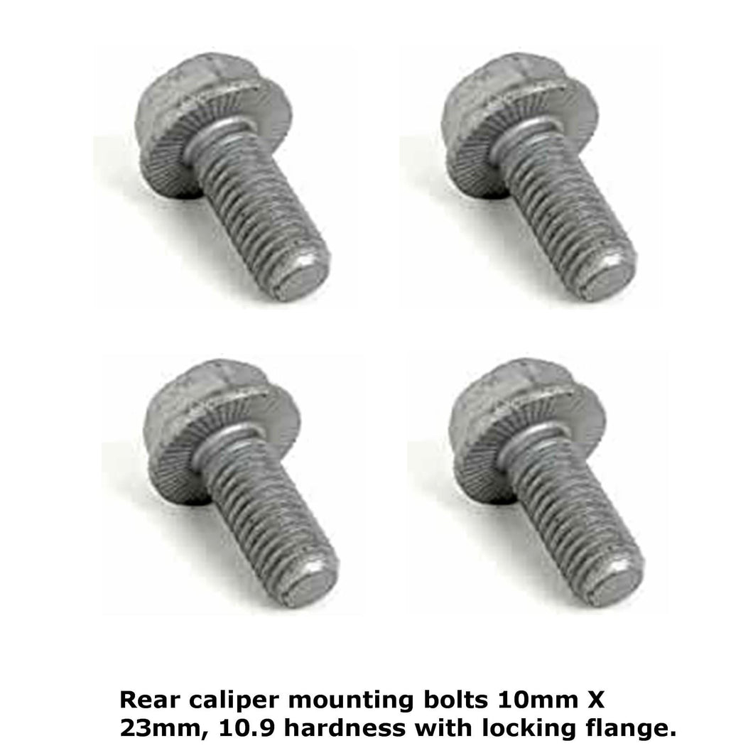 4 X Rear Brake Caliper Mounting Screw Bolt with Locking Flange 1984-11 Mercedes