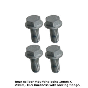 4 X Rear Brake Caliper Mounting Screw Bolt with Locking Flange 1984-11 Mercedes