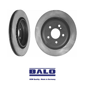 Balo German Rear Brake Disc Pagid Pad Kit 2001-02 Mercedes CL55 S55 CL600 S600