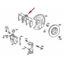 Load image into Gallery viewer, OEM Compound Pagid Front Brake Pad Set 1996-04 Mercedes W170 SLK W202 C W210 E
