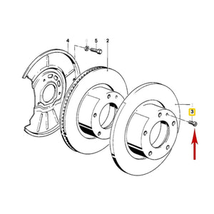 4 X Brake Disc Rotor 8 X 14 Mounting Set Screw & Loctite 1990-20 BMW 1 161 806