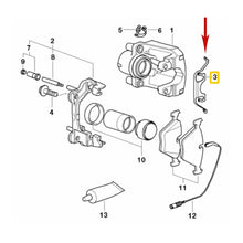 Load image into Gallery viewer, Front Brake Pad Retaining Clip Spring 2000-03 BMW E39 530i 540i BMW OEM Ate
