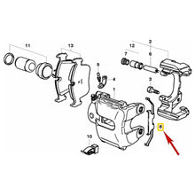 Load image into Gallery viewer, 2 X German OEM Ate Front Brake Pad Retaining Clip 1995-06 BMW 540i 740i 740iL X5
