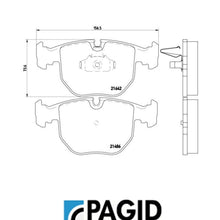 Load image into Gallery viewer, BMW OEM Compound Pagid Front Brake Pads 1995-06 BMW 530i 540i 740i 740iL X5

