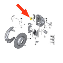 Load image into Gallery viewer, 2 X OEM Ate Front Brake Pad Retaining Clip 2002-15 BMW 3 5 6 7 X 34 11 6 757 253
