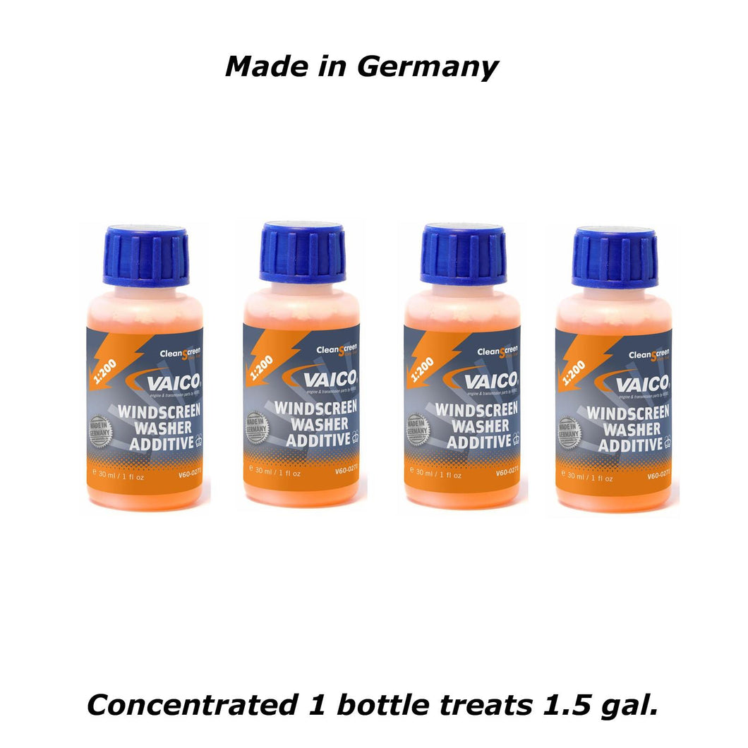 4 X 25ml Windshield Washer Cleaner Fluid Additive Concentrate 1:200  = 6 Liter