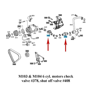 Secondary Air Injection Pump Check Valve & Shut off Valve Kit 1981-95 Mercedes