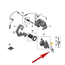 Load image into Gallery viewer, Rear Brake Pad Retaining Clip 2004-19 BMW 525i 528i 530i 535i X5 X6 BMW OEM Ate
