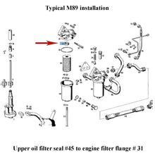 Load image into Gallery viewer, Oil Filter Element Upper Inner Rubber Seal 1955-78 4 &amp; 6 Cylinder Gasoline Motor
