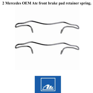 2 X OEM Ate Front Brake Caliper Pad Retainer Retaining Spring 1996-09 Mercedes