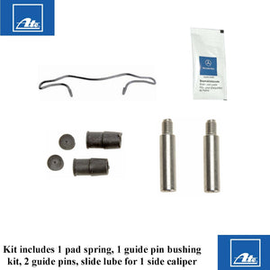 Front Brake Caliper Pad Clip Guide Bushing Pin Installation Kit 1996-09 Mercedes