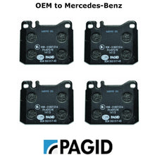 Load image into Gallery viewer, OEM Pagid Front Brake Pad Set 1980-91 Mercedes 107 116 123 126 005 420 45 20

