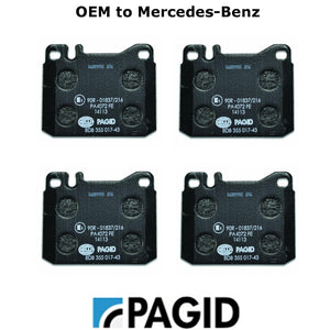 OEM Pagid Front Brake Pad Set 1980-91 Mercedes 107 116 123 126 005 420 45 20