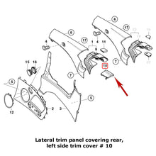 Load image into Gallery viewer, Left Convertible Folding Top Cover Black Trim Flap 2000-03 BMW E46 Convertible
