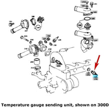 Load image into Gallery viewer, Engine Water Temperature Gauge Sending Sensor 1972-99 Mercedes 005 542 10 17
