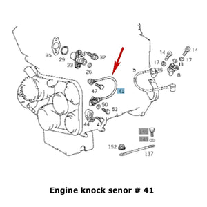 Genuine Mercedes Benz Engine Knock Sensor 1994-96 Mercedes C220 003 158 80 28