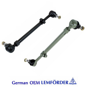 Pair Steering Tie Rod Assemblies German OEM Lemfoerder 1986-95 Mercedes W124