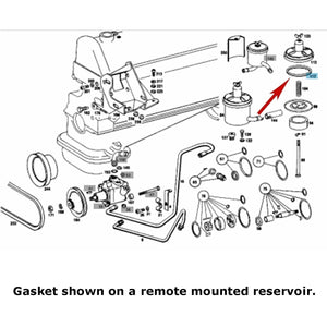 Genuine MB Power Steering Pump Reservoir Lid Gasket 1961-74 Mercedes All Models