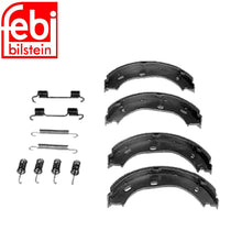 Load image into Gallery viewer, Complete Emergency Parking Brake Shoe Kit with all Springs most 1965-91 Mercedes
