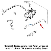 Load image into Gallery viewer, 2&#39; Original Design Power Steering Low Pressure 14mm ID Hose 1964-99 Mercedes
