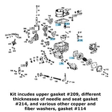 Load image into Gallery viewer, Carburetor Gasket and Diaphragm Kit 1960-65 Mercedes 190c M121.924 4 Cylinder
