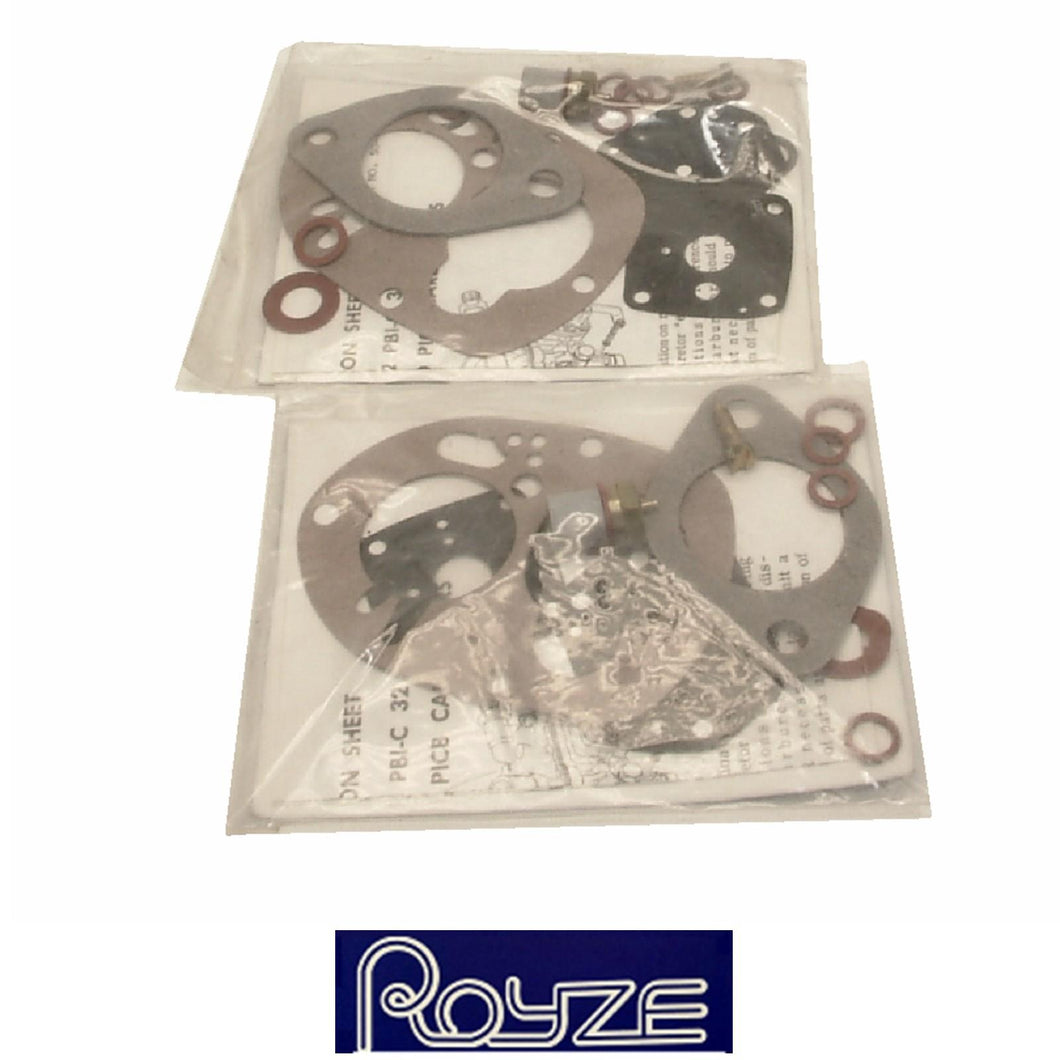 Pair Royze Carburetor Repair Kits Solex 40PBIC 1952-58 Porsche 1951-55 Mercedes