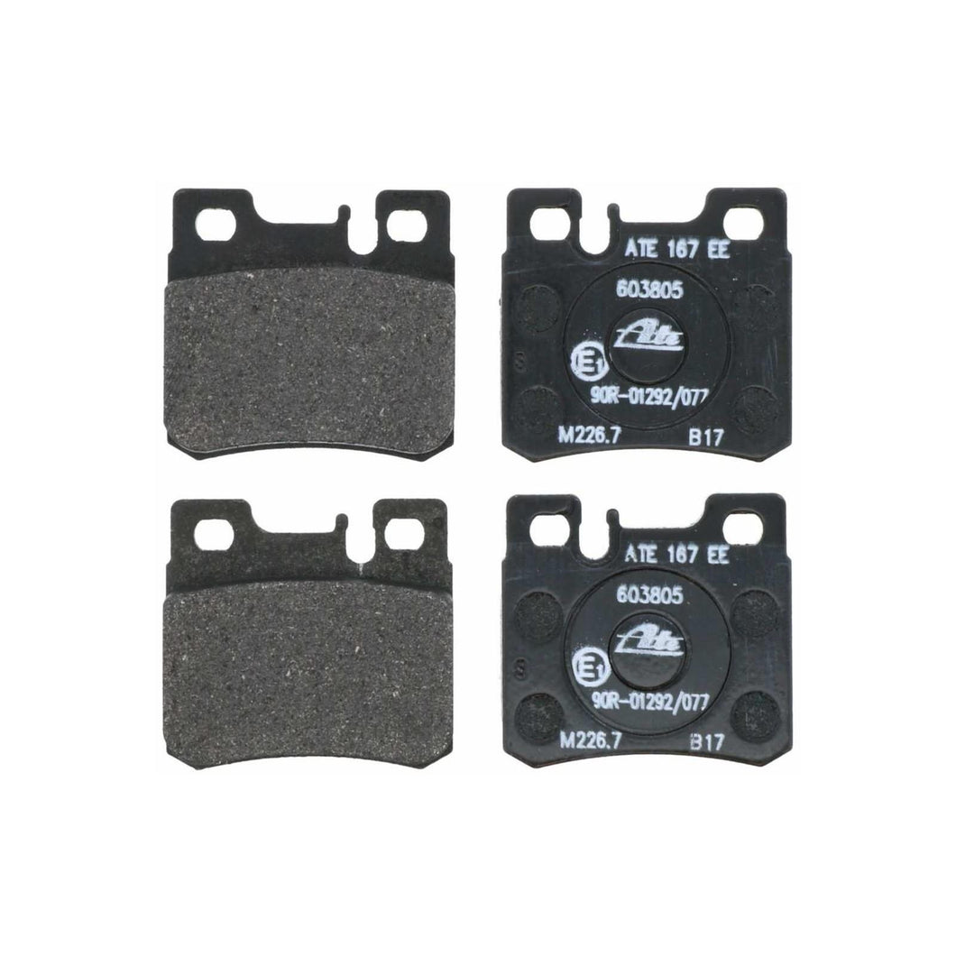 Ate Premium Rear Brake Pad Set 2 Pins 1987-98 Mercedes W124 W129 W170 W202