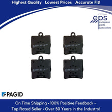 Load image into Gallery viewer, Rear Single Pin Brake Pad Set and Shims Select 2001-11 Mercedes C and SLK Pagid
