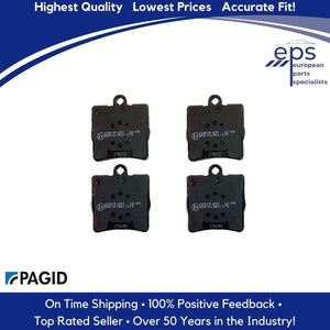 Rear Single Pin Brake Pad Set and Shims Select 2001-11 Mercedes C and SLK Pagid