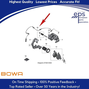 Right Rear Brake Pad Sensor Select 2004-10 BMW 5 6 Series M5 M6 Genuine OEM BOWA