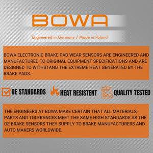 RH Rear Brake Pad Sensor Select 2002-08 BMW 745 750 760 i Li Alpina B7 OEM BOWA