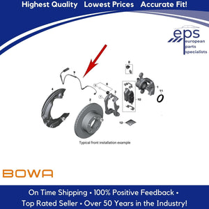 LH Front Brake Pad Sensor Select 10-13 BMW 128i Genuine OEM BOWA 34 35 6 792 559
