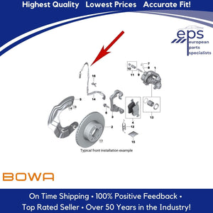 LH Front Brake Pad Sensor Select 2010-16 BMW Z4 Genuine OEM BOWA 34 35 6 792 563
