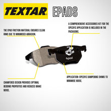 Load image into Gallery viewer, Front Brake Pad ePad Set Select 2002-06 Mini Cooper Textar 34 11 6 770 332
