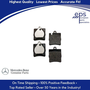 Rear Brake Pad Set w/Shims Select 00-09 Mercedes C CLK-Class MB 003 420 52 20 41