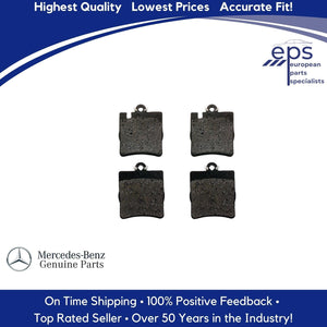 Rear Brake Pad Set w/Shims Select 00-09 Mercedes C CLK-Class MB 003 420 52 20 41