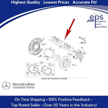 Load image into Gallery viewer, Rear Brake Pad Set w/Shims Select 00-09 Mercedes C CLK-Class MB 003 420 52 20 41

