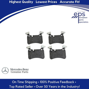 Rear Brake Pad Set w/Shims Select 2005-12 Mercedes CLS E SL OE MB 004 420 25 20