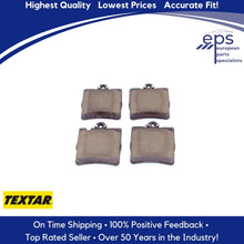 Load image into Gallery viewer, Rear Brake Pad Set Select 00-09 Mercedes C CLK Textar Ceramic ePad 003 420 52 20
