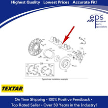 Load image into Gallery viewer, Rear Brake Pad Set Select 00-09 Mercedes C CLK Textar Ceramic ePad 003 420 52 20
