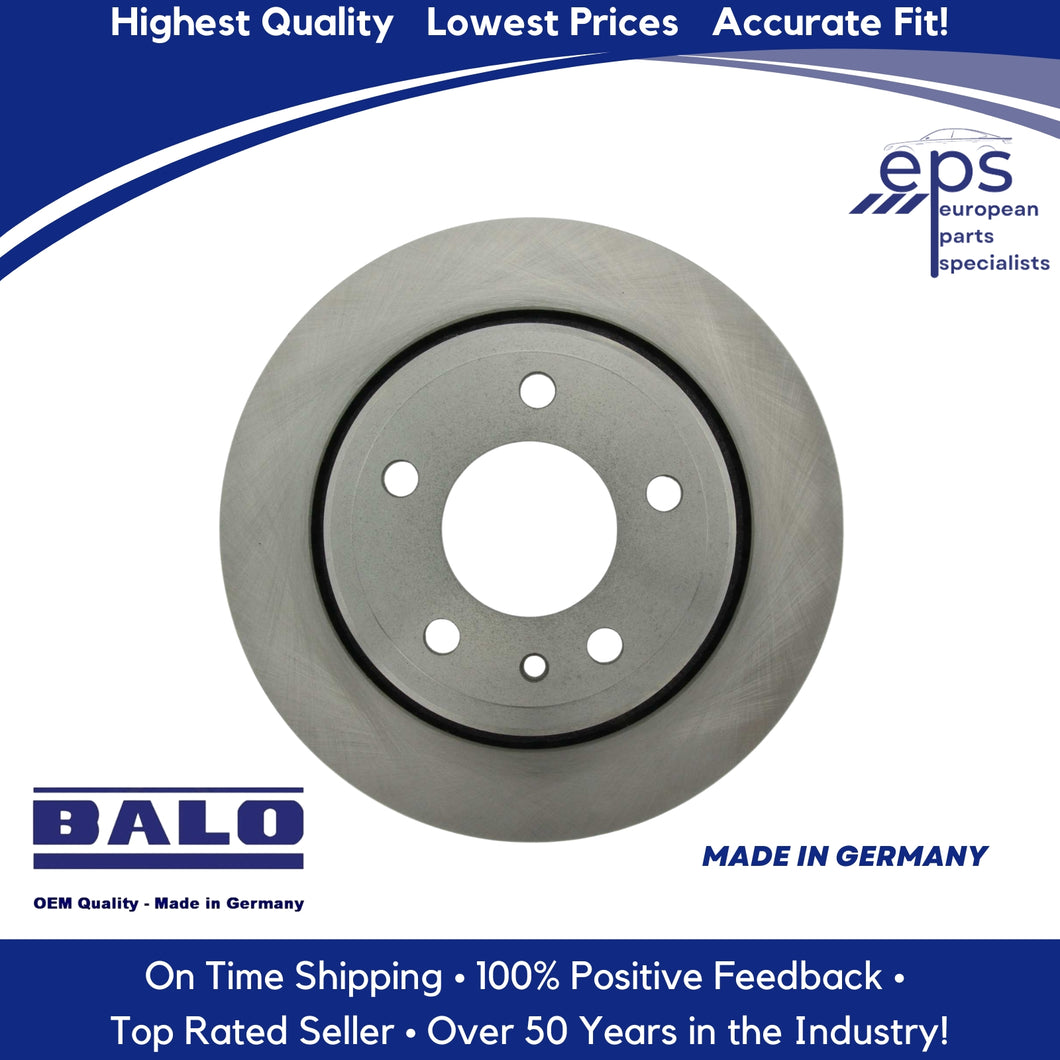 BMW L or R Rear Brake Disc Rotor 88-94 740 750 i iL Balo Vented 34 21 1 162 967