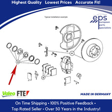 Load image into Gallery viewer, Front Brake Caliper Repair Kit 1973-79 Mercedes 107 114 115 116 123 Valeo / FTE
